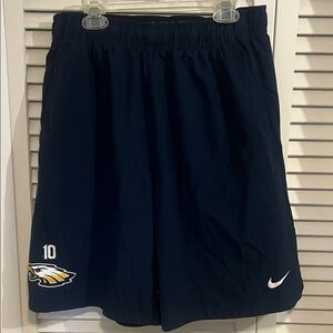 Nike Men’s Medium Navy Athletic Shorts with Eagle & Nike Emblem
